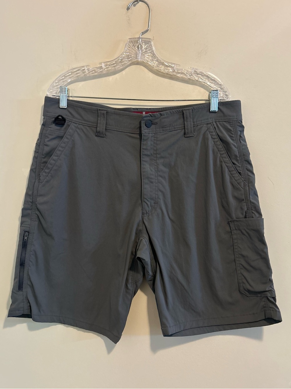 Wrangler Men's Gray Performance Cargo Shorts